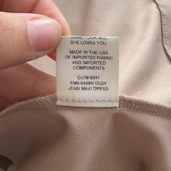 Show Me Your MuMu Jenn Maxi Dress Medium in Dune Chiffon - Picture 11 of 11